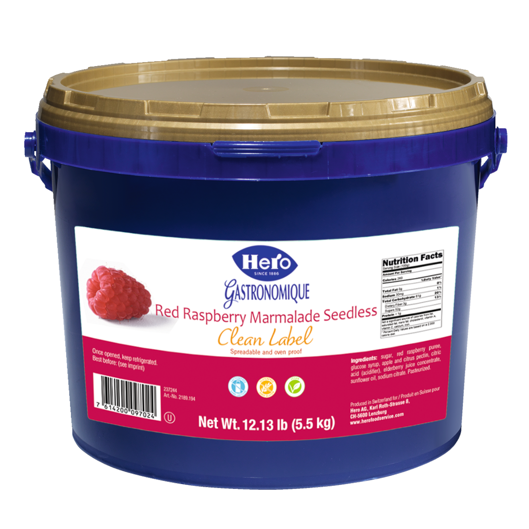 Raspberry Marmalade Seedless Clean Label